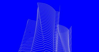 soyut mimari duvar kağıdı tasarımı, dijital konsept arkaplan