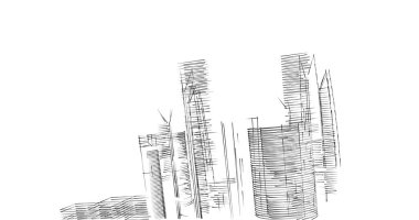 soyut mimari duvar kağıdı tasarımı, dijital konsept arkaplan