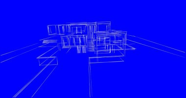 soyut mimari duvar kağıdı tasarımı, dijital konsept arkaplan
