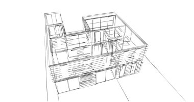 soyut mimari duvar kağıdı tasarımı, dijital konsept arkaplan