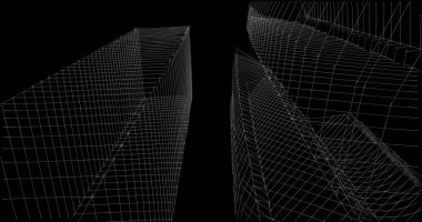 soyut mimari duvar kağıdı tasarımı, dijital konsept arkaplan