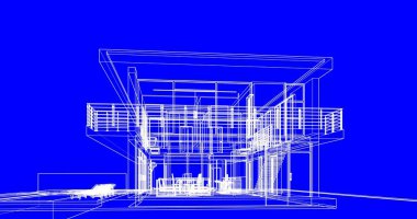 soyut mimari duvar kağıdı tasarımı, dijital konsept arkaplan