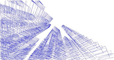 soyut mimari duvar kağıdı tasarımı, dijital konsept arkaplan