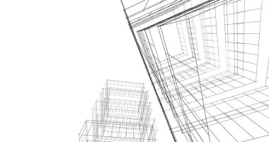 soyut mimari duvar kağıdı tasarımı, dijital konsept arkaplan