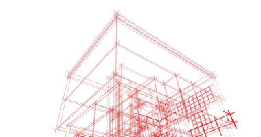 soyut mimari duvar kağıdı tasarımı, dijital konsept arkaplan