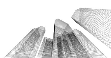 soyut mimari duvar kağıdı tasarımı, dijital konsept arkaplan