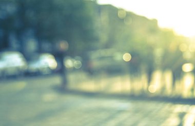 Bulanık şehir manzarası, soyut arkaplan 