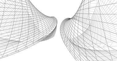 soyut mimari duvar kağıdı tasarımı, dijital konsept arkaplan