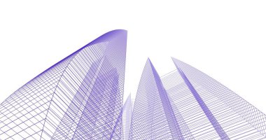 soyut mimari duvar kağıdı tasarımı, dijital konsept arkaplan