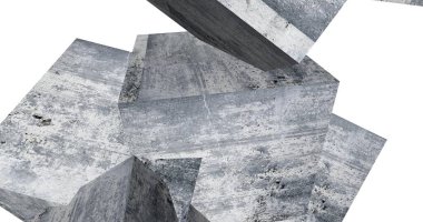 Arkaplanda mimari bina 3d illüstrasyon