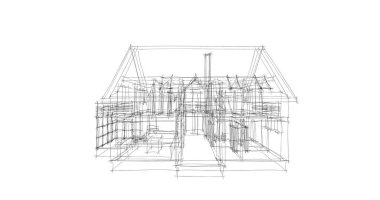 minimal geometrik şekiller, mimari çizgiler