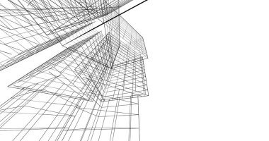 soyut mimari duvar kağıdı tasarımı, dijital konsept arkaplan