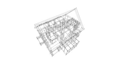 minimal geometrik şekiller, mimari çizgiler