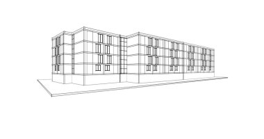 soyut mimari duvar kağıdı tasarımı, dijital konsept arkaplan
