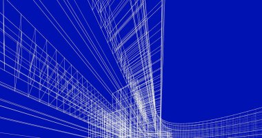 soyut mimari duvar kağıdı tasarımı, dijital konsept arkaplan