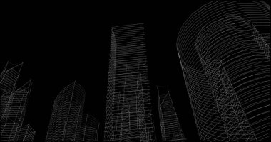 soyut mimari duvar kağıdı tasarımı, dijital konsept arkaplan