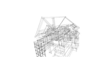 minimal geometrik şekiller, mimari çizgiler