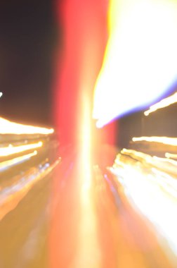 Bulanık şehir manzarası, soyut arkaplan 