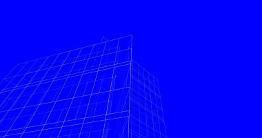 Mimari sanat konseptinde soyut çizgiler, minimum geometrik şekiller. 