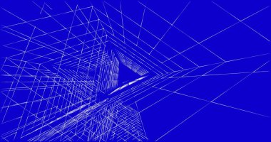 soyut mimari duvar kağıdı tasarımı, dijital konsept arkaplan