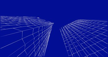 soyut mimari duvar kağıdı tasarımı, dijital konsept arkaplan