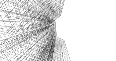 soyut mimari duvar kağıdı tasarımı, dijital konsept arkaplan