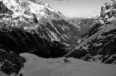 Dağların manzarası, doğa arkaplanı