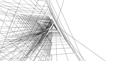 soyut mimari duvar kağıdı tasarımı, dijital konsept arkaplan