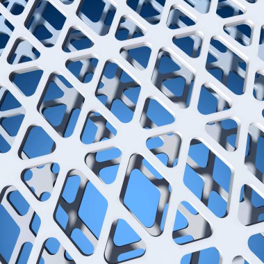 Mimari sanat konseptinde soyut çizgiler, minimum geometrik şekiller. 