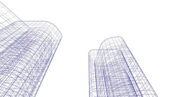 soyut mimari duvar kağıdı tasarımı, dijital konsept arkaplan