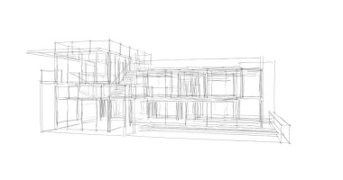 soyut mimari duvar kağıdı tasarımı, dijital konsept arkaplan