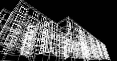 soyut mimari duvar kağıdı tasarımı, dijital konsept arkaplan