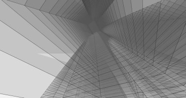 soyut mimari duvar kağıdı tasarımı, dijital konsept arkaplan