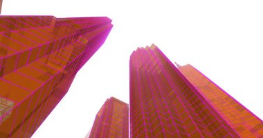 soyut mimari duvar kağıdı tasarımı, dijital konsept arkaplan