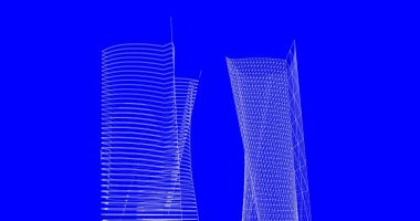 soyut mimari duvar kağıdı tasarımı, dijital konsept arkaplan