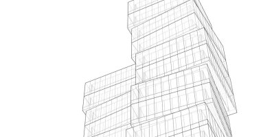 soyut mimari duvar kağıdı tasarımı, dijital konsept arkaplan