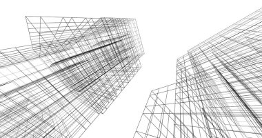 soyut mimari duvar kağıdı tasarımı, dijital konsept arkaplan