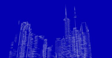 soyut mimari duvar kağıdı tasarımı, dijital konsept arkaplan