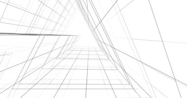 soyut mimari duvar kağıdı tasarımı, dijital konsept arkaplan