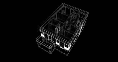 soyut mimari duvar kağıdı tasarımı, dijital konsept arkaplan
