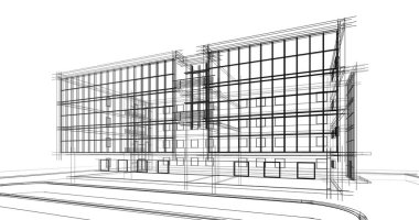 minimal geometrik mimari binalar tasarımı