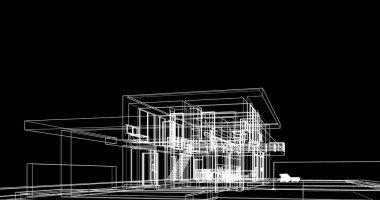 soyut mimari duvar kağıdı tasarımı, dijital konsept arkaplan