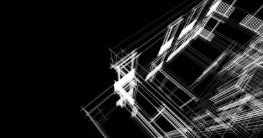 soyut mimari duvar kağıdı tasarımı, dijital konsept arkaplan