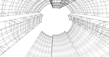 soyut mimari duvar kağıdı tasarımı, dijital konsept arkaplan