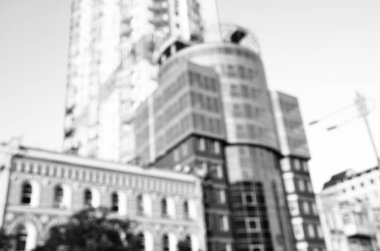 Bulanık şehir. Soyut arkaplan