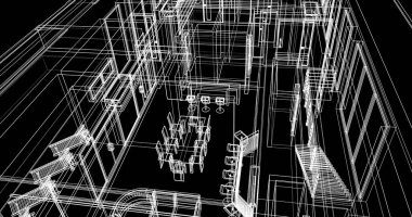 soyut mimari duvar kağıdı tasarımı, dijital konsept arkaplan