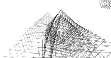 soyut mimari duvar kağıdı tasarımı, dijital konsept arkaplan