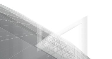 Mimari sanat konseptinde soyut çizgiler, minimum geometrik şekiller. 