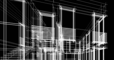 soyut mimari duvar kağıdı tasarımı, dijital konsept arkaplan