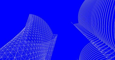 soyut mimari duvar kağıdı tasarımı, dijital konsept arkaplan